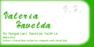 valeria havelda business card