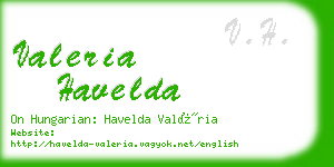 valeria havelda business card